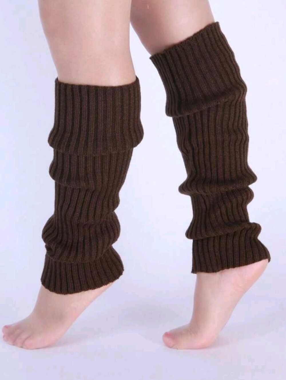 NWT, Brown Ribbed Knit Leg Warmers